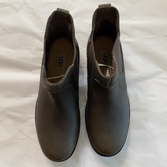 UGG WATERPROOF WOMENS BROWN SLATE BONHAM III CHELSEA ANKLE BOOTS SIZES 10/11 - Picture 5 of 9